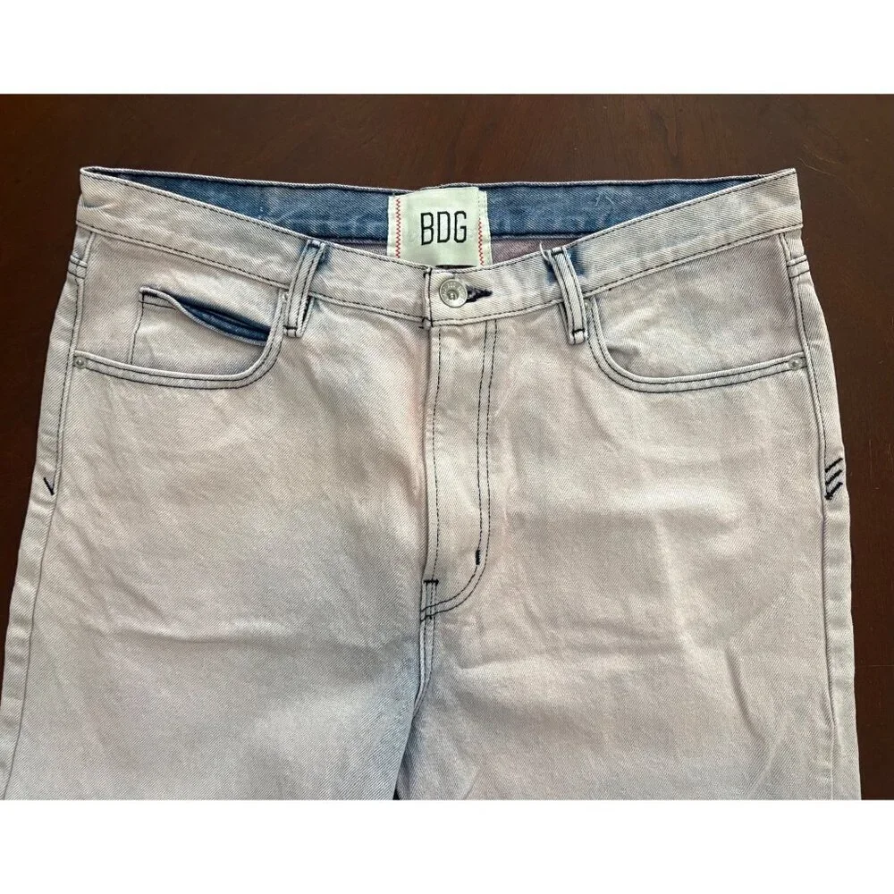 BDG UO Baggy Skate Fit Wide Leg Jeans in Pink Wash Men’s Size 34 x 32